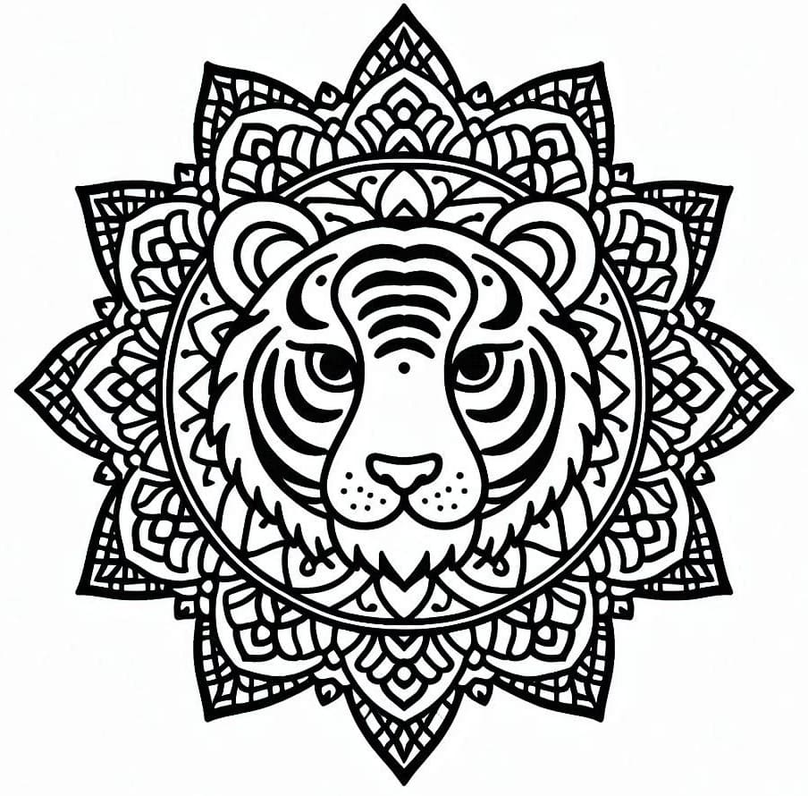 Mandalas Tigre 43